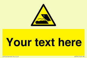 Custom Warning submerged objects in watercraft areas